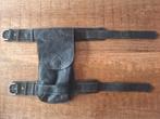Stoere zwart leren been/laars tas, Motoren, Accessoires | Koffers en Tassen, Ophalen of Verzenden, Zo goed als nieuw