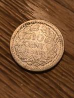 10 cent 1918 bieden, Postzegels en Munten, Zilver, Ophalen of Verzenden, 10 cent, Koningin Wilhelmina