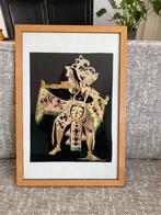 Vintage kunstwerk traditionele Javaanse danser, Ophalen