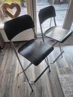 Inklapbare barkrukken IKEA - zwart, metaal, Ophalen, Twee, Zwart, Zo goed als nieuw