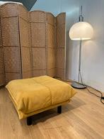 Gebruikt - Vintage Poef – Kaki Geel – Designstijl