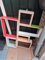 Kleurrijke Wandplank Kubussen, Ophalen of Verzenden, Gebruikt