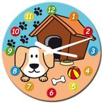 KLOK-LUNIES - Hondje buiten, Verzenden, Nieuw, Analoog, Wandklok