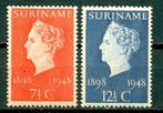 Suriname nr. 274-275 Jubileumzegels 1948 postfris (, Postzegels en Munten, Postzegels | Suriname, Verzenden, Postfris