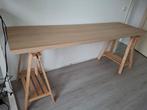 Groot IKEA bureau - 200cm, in hoogte verstelbaar, Ophalen, In hoogte verstelbaar, Zo goed als nieuw, Bureau