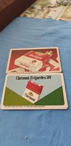 bierviltjes 13 x 8 cm sigaretten merk Belga Claremont, Ophalen of Verzenden, Gebruikt, Viltje(s), Overige merken