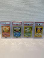 1999 Base Set - Charmander, Squirtle, Bulbasaur, Pika PSA 10, Ophalen of Verzenden, Zo goed als nieuw, Losse kaart