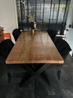Mango hout eettafel, Huis en Inrichting, Tafels | Eettafels, 200 cm of meer, 50 tot 100 cm, Rond, Ophalen of Verzenden