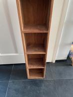 Smalle Houten boeken/wand kastje, Ophalen, Gebruikt, Hout, Cd's