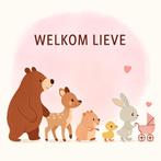 Geboortebord kinderwagen dieren, Ophalen, Nieuw