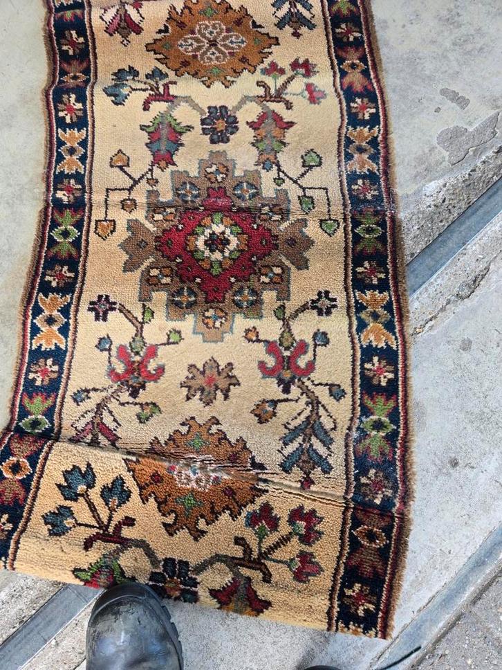 Antieke Trap Vloerkleed Loper 10m, Antiek en Kunst, Antiek | Kleden en Textiel, Ophalen of Verzenden