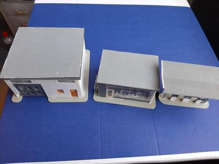 scenery garage, Hobby en Vrije tijd, Modeltreinen | H0, Gebruikt, Brug, Tunnel of Gebouw, Gelijkstroom of Wisselstroom, Overige merken