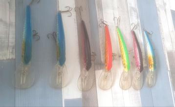 Jerkbaits 21cm.diepduikers. 7 stuks voor €30,- >>>>>> beschikbaar voor biedingen