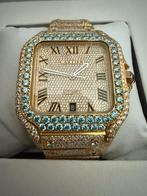 Moissanite VVS horloge 18k gold plated / ZWITSERS uurwerk., Sieraden, Tassen en Uiterlijk, Horloges | Dames, Ophalen of Verzenden
