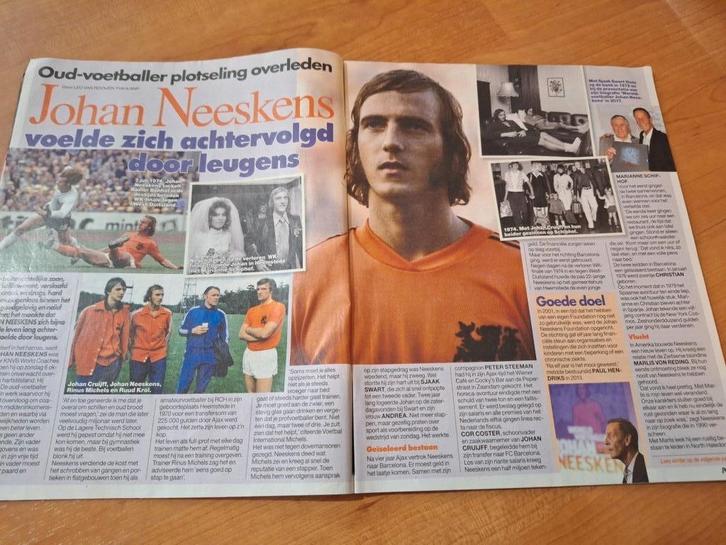 Prive Johan Neeskens Drukwerk Rutger Hauer Mary Dresselhuys, Verzamelen, Tijdschriften, Kranten en Knipsels, Tijdschrift, Nederland