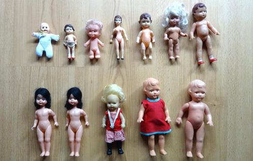 Verzameling kleine poppetjes, alles in één koop., Verzamelen, Poppen, Gebruikt, Pop, Ophalen of Verzenden