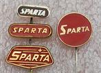 4 Speldjes Sparta Tweewielers, Gebruikt, Ophalen of Verzenden, Speldje of Pin, Overige onderwerpen