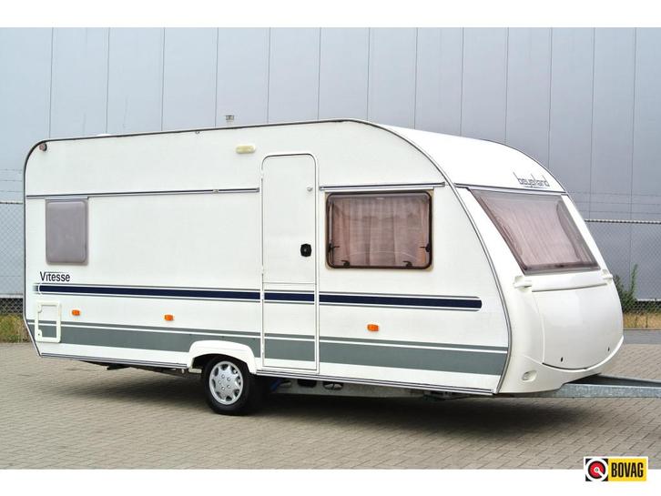 Beyerland Vitesse 460 FB|Voortent|Fransbed|Sanitair|Rondzit|, Caravans en Kamperen, Caravans, Bedrijf, tot en met 2, 750 - 1000 kg