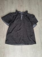 Stippen blouse, Ophalen of Verzenden, Zo goed als nieuw, Maat 46/48 (XL) of groter, Zwart