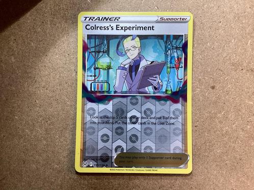 1x Colress's Experiment [LOR 155/196] (NM, Reverse Holo), Hobby en Vrije tijd, Verzamelkaartspellen | Pokémon, Zo goed als nieuw