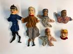 Zeldzame 6 Antieke Houten Poppenkastpoppen (ca. 1920-1940), Antiek en Kunst, Ophalen of Verzenden