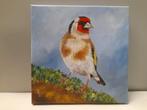 OPRUIMING schilderij puttertje - eigen werk vogelschilderij, Ophalen of Verzenden