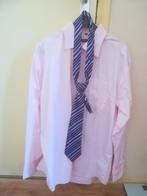 3 overhemden met bijpassende stropdassen, Kleding | Heren, Overhemden, Halswijdte 43/44 (XL), Ophalen of Verzenden, Angelo Litrico