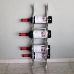 Design wijnrek van gepolijst aluminium (nieuw), Huis en Inrichting, Niet ingevuld, Nieuw, Niet ingevuld, Niet ingevuld