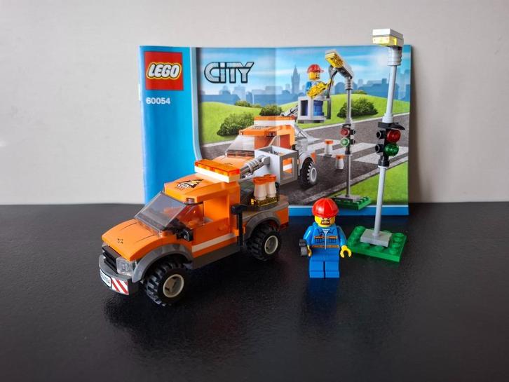 Lego 60054 City – Lantaarn reparatietruck, Kinderen en Baby's, Speelgoed | Duplo en Lego, Zo goed als nieuw, Lego, Complete set