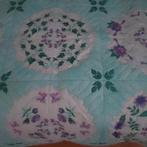 Patchwork sprei-deken-plaid nieuw  130x130 cm, Verzenden, Nieuw, Overige maten, Deken of Dekbed