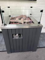 Cozy living, Sfeerhaard met glasopstand + gasfles en hoes., Tuin en Terras, Ophalen, Zo goed als nieuw