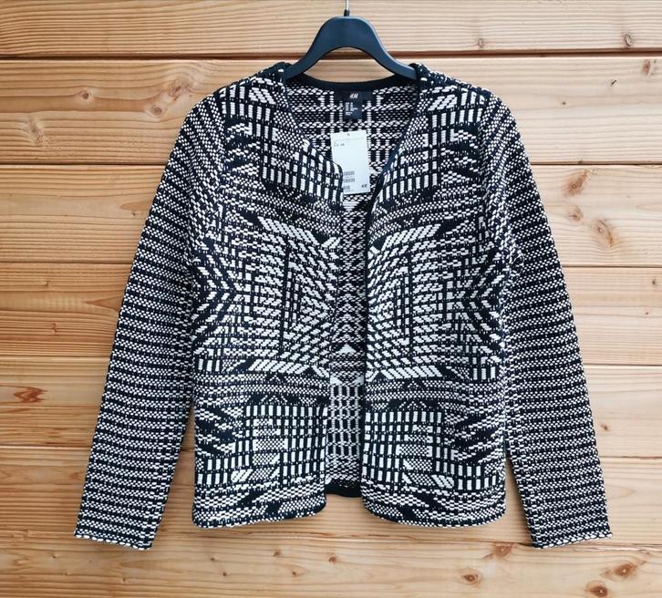 H&M katoenen jasje mt. XS-S, Kleding | Dames, Jasjes, Kostuums en Pakken, Nieuw, Jasje, Maat 36 (S), Overige kleuren, Verzenden