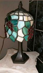 Tiffany Lamp met Koperen Voet, Huis en Inrichting, Ophalen, Gebruikt, Minder dan 50 cm, Tiffany