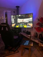 Moza r5 setup met stoel, Ophalen, 1 speler, Racen en Vliegen, Zo goed als nieuw