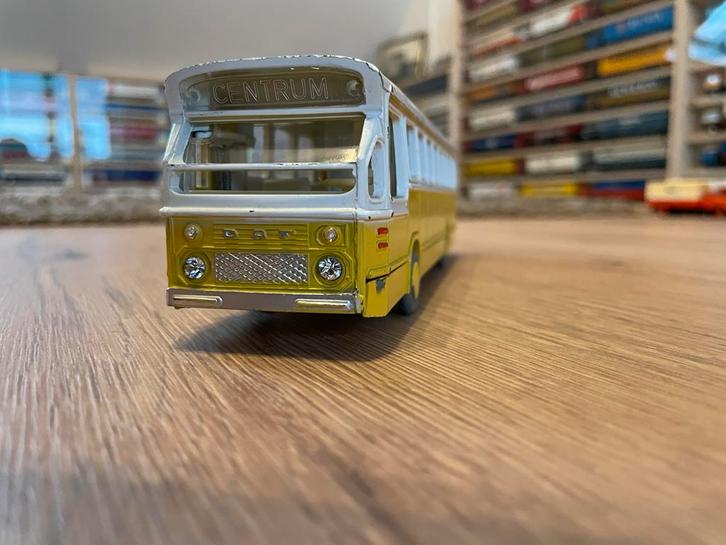 Lion Car stadsbus DAF., Hobby en Vrije tijd, Modelauto's | 1:50, Gebruikt, Bus of Vrachtwagen, Lion Toys, Ophalen of Verzenden