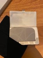 2 Luxe verzilverde visitekaartjes houders bewaardoosjes, Ophalen of Verzenden, 2000 tot heden