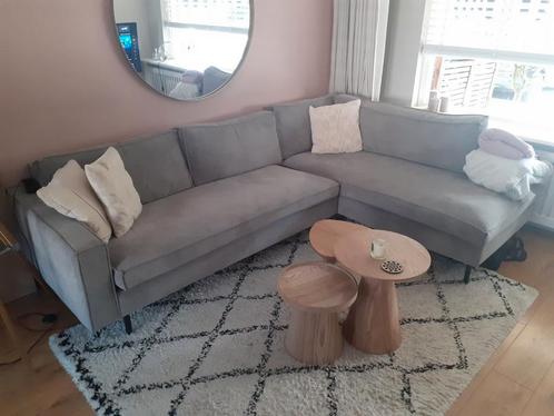 Woood hoekbank I 280 x 200 cm I vergrijsd groen I Ribbel, Huis en Inrichting, Banken | Complete zithoeken, Zo goed als nieuw, Ophalen