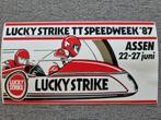 sticker Lucky Strike TT speedweek '87 /Assen, Ophalen of Verzenden, Zo goed als nieuw, Sport