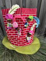 Schoorsteen hoed met vinger poppetjes zwarte pietjes, Diversen, Sinterklaas, Verzenden, Zo goed als nieuw