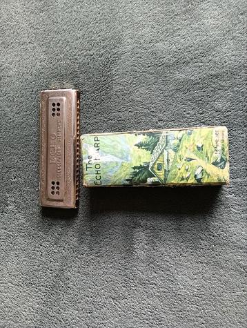 Mondharmonica M. Hohner The Echo Harp, brocante mondharmonic beschikbaar voor biedingen