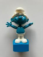 Smurf beweegbaar vintage, Verzamelen, Smurfen, Gebruikt, Poppetje, Figuurtje of Knuffel, Grote Smurf, Verzenden