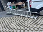 Uitschuifbare ladder 3x14 tredes, Ophalen, Zo goed als nieuw, Opvouwbaar of Inschuifbaar, 4 meter of meer