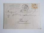 Frankrijk, Vouwbrief Verzonden Van Postkantoor Rue De Cléry., Ophalen, Brief