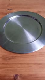 Kaarsenplateau, onderbord 🎁, Ophalen, Gebruikt, Zilver, 25 tot 50 cm