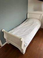 Te koop sfeervol wit houten eenpersoonsbed 90x200, 90 cm, Eenpersoons, Wit, Zo goed als nieuw