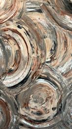 Uniek schilderij! taupe, beige, grijs, zwart, wit, roodbruin, Ophalen of Verzenden