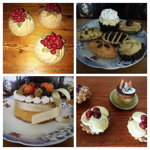 Diversen decoratie koekjes gebakjes nep gebakjes, Antiek en Kunst, Curiosa en Brocante, Ophalen of Verzenden