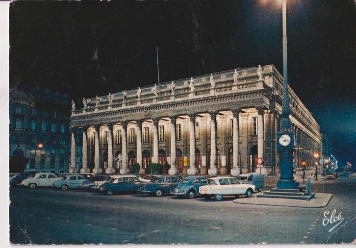 Frankrijk, Bordeaux met auto's, Porsche 356 , Citroen DS, Verzamelen, Ansichtkaarten | Buitenland, Gelopen, Frankrijk, 1960 tot 1980