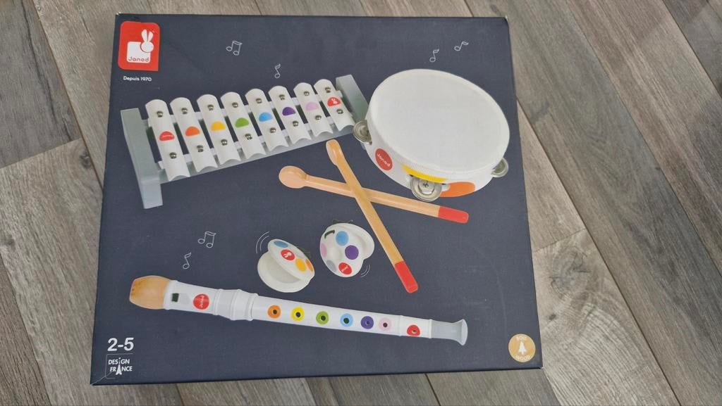 Janod Muziekinstrumenten Set - Zo Goed Als Nieuw, Ophalen of Verzenden, Zo goed als nieuw, Ontdekken