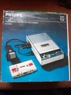 Vintage Philips N2203 Automatic Cassette Recorder, Ophalen of Verzenden, Philips